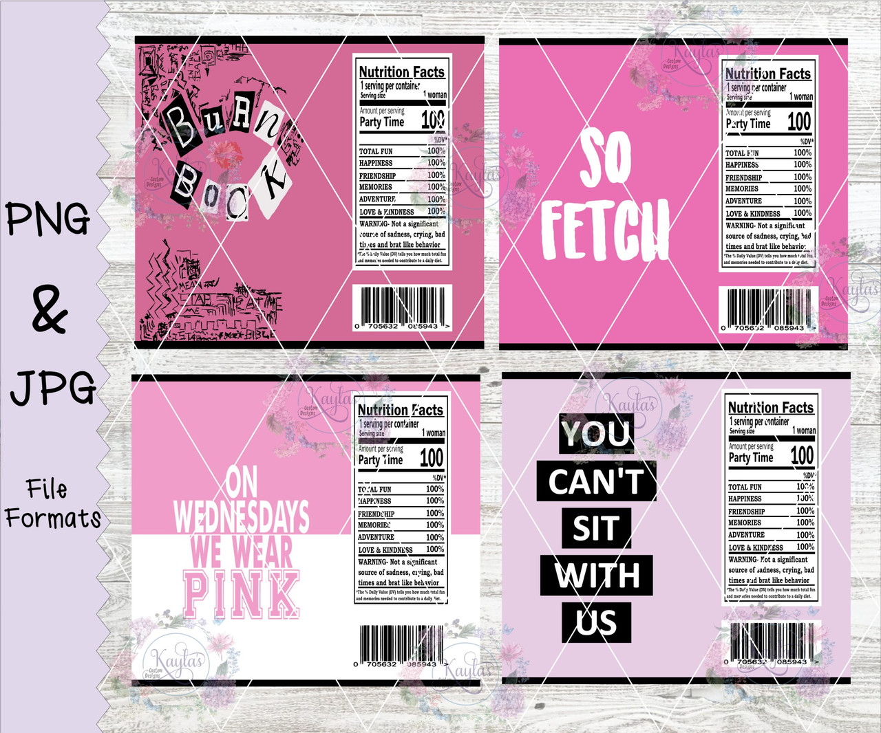 Victoria Secret Mean Girls Tumbler Wrap Digital Download