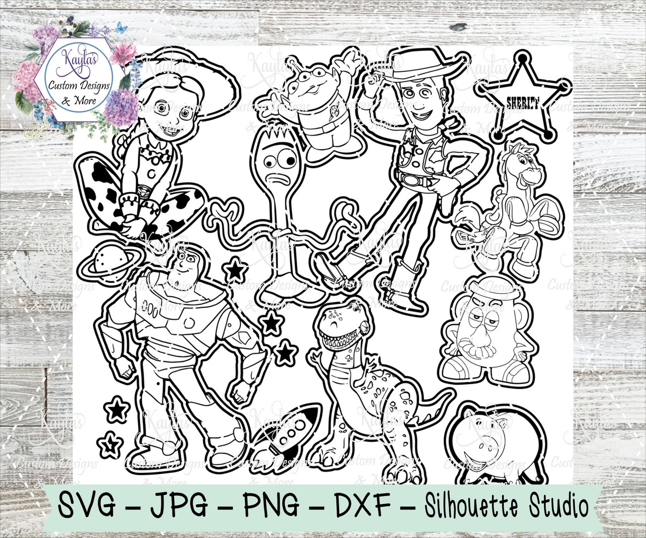 Toy Story Burst Tumbler Template Digital Download