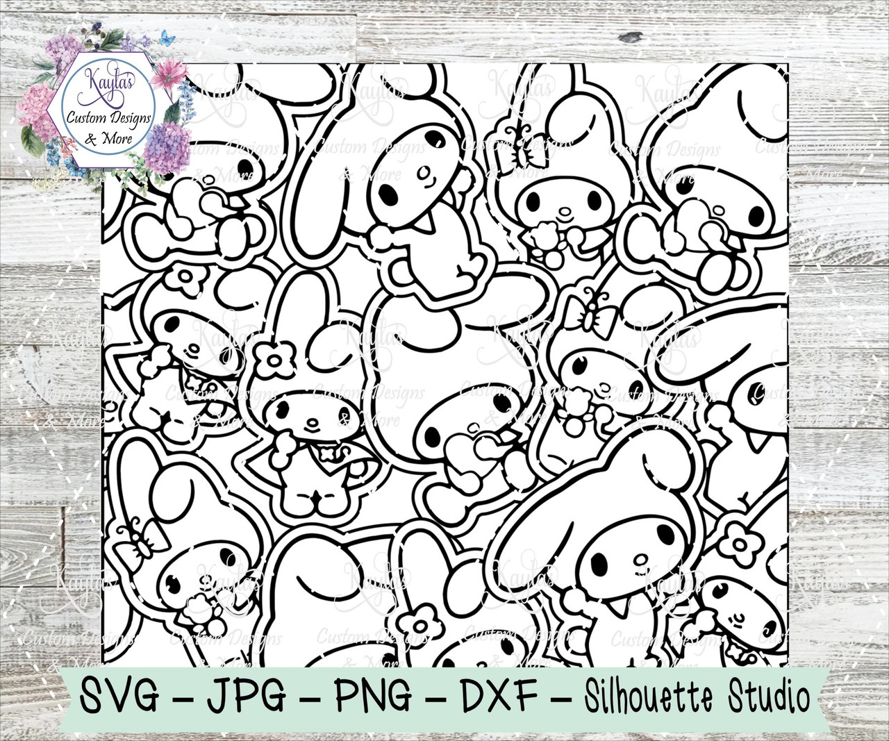 My Melody -Sanrio Tumbler Template Digital Download my-melody-sanrio-tumbler-template-digital-download