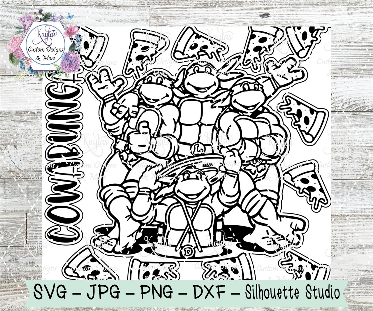 Teenage Mutant Ninja Turtles Burst Tumbler Template Digital Download teenage-mutant-ninja-turtles-burst-tumbler-template-digital-download