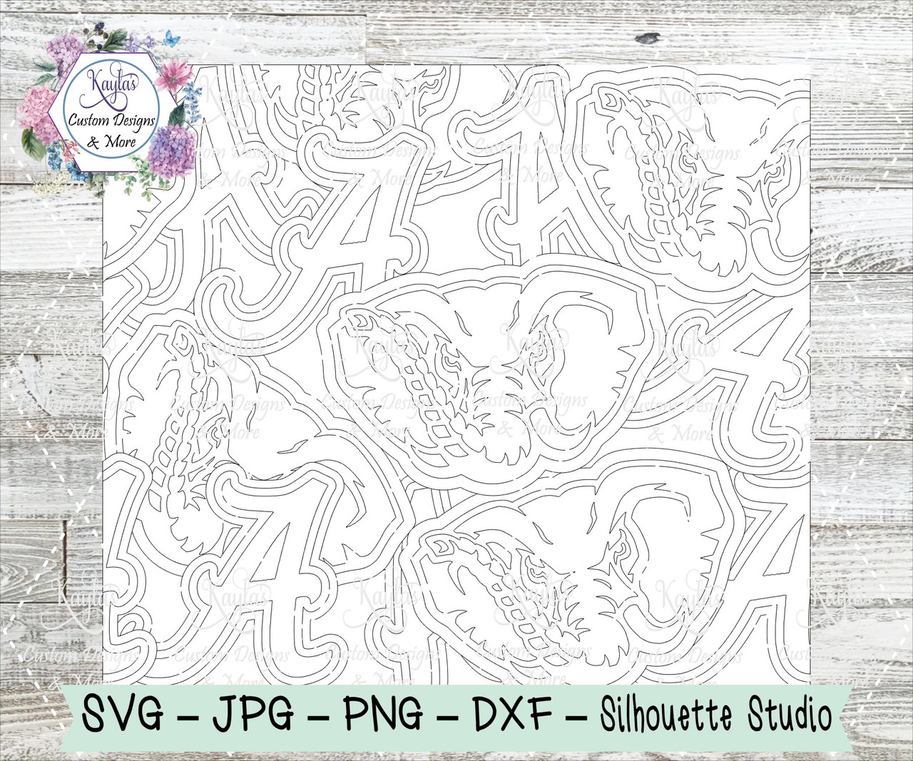 Alabama Crimson Tide Burst Tumbler Template Digital Download alabama-crimson-tide-burst-tumbler-template-digital-download