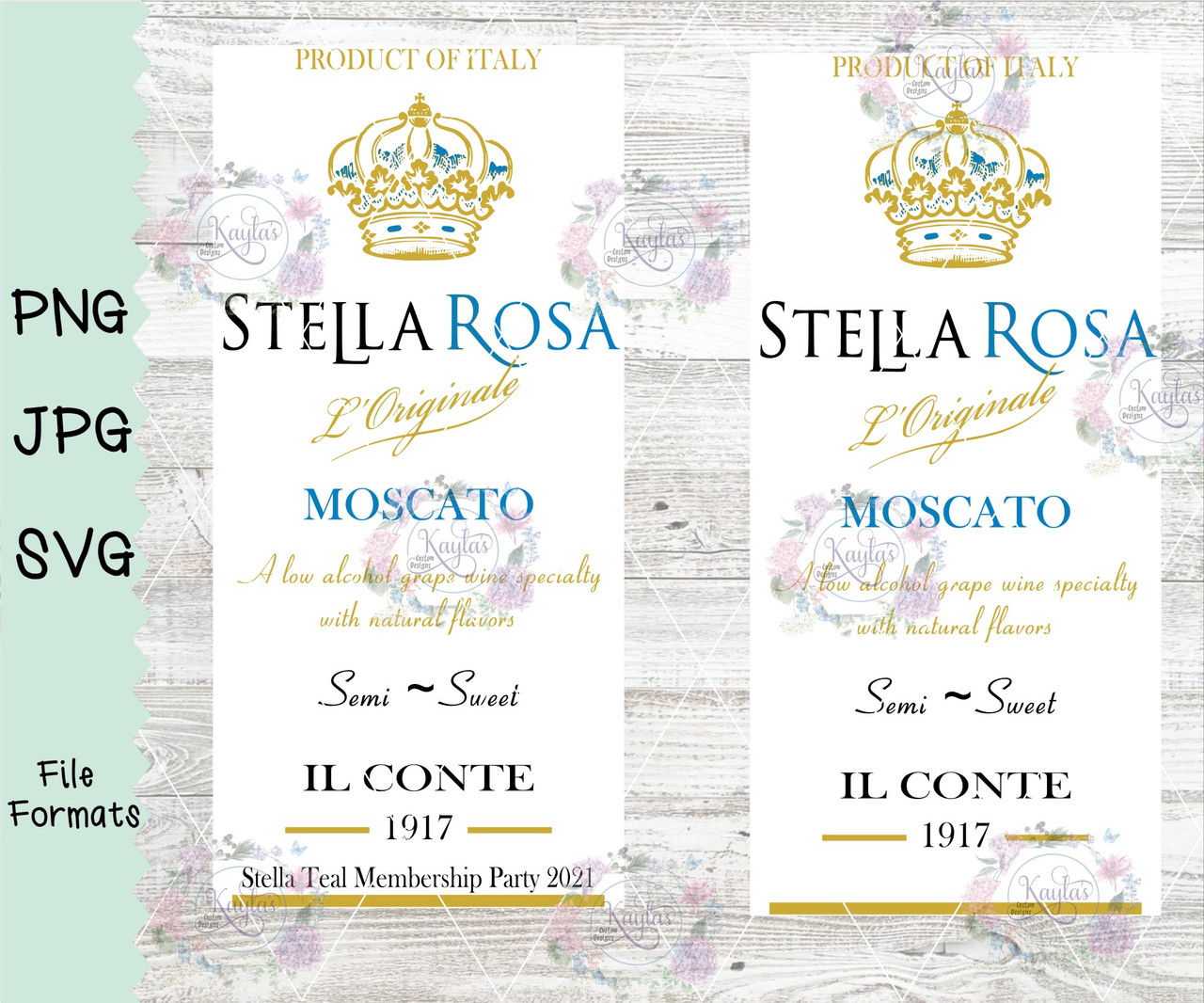 Stella Rosa Editable Label Stella Rosa Black, Day of the Dad Digital Download