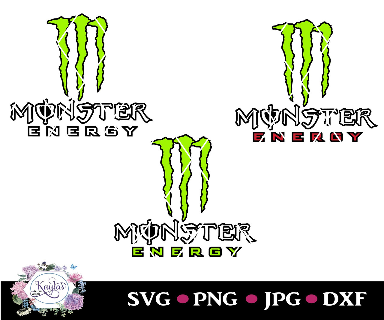 monster energy logo stencil