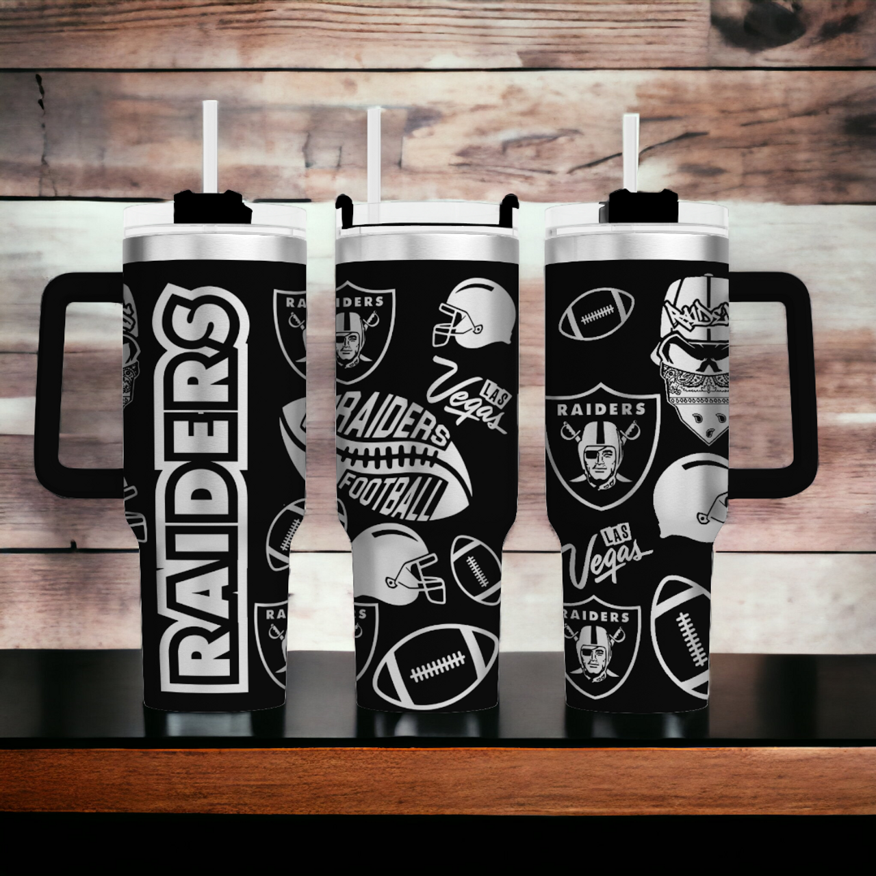 Raiders SVG Tumbler Template Digital Download