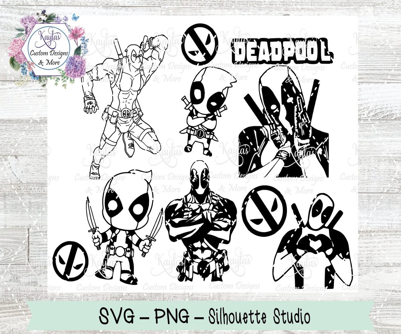 Deadpool SVG Tumbler Template Digital Download deadpool-svg-tumbler-template-digital-download