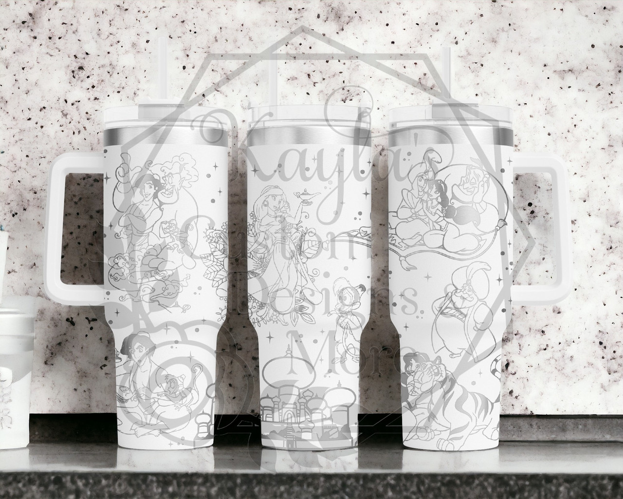 Aladdin Tumbler Template Digital Download