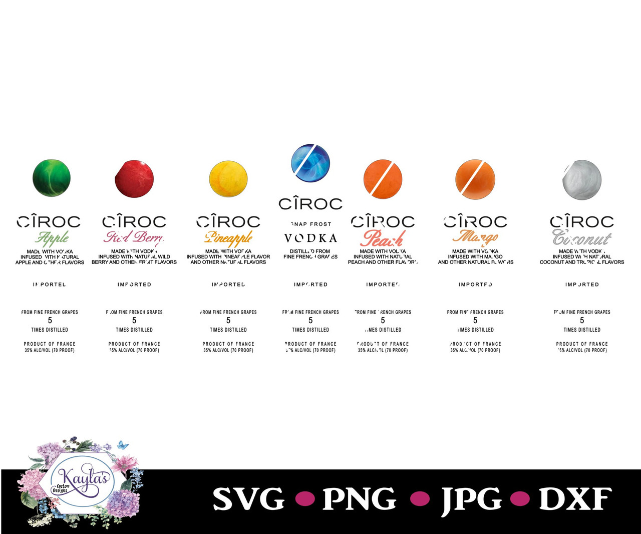 Ciroc Vodka 7 Flavors Digital Download