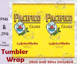 Pacifico Clara Tumbler Wrap Digital Download Pacifico Clara Tumbler Wrap Digital Download