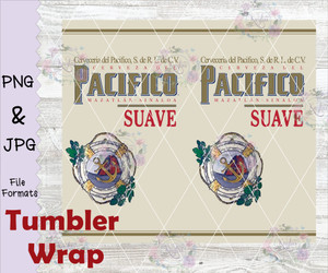 Pacifico Suave Tumbler Wrap Digital Download