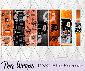 Philadelphia Flyers Hockey Pen Wraps Digital Download Philadelphia Flyers Hockey Pen Wraps Digital Download