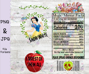 Princess Snow White Can Style Digital Download