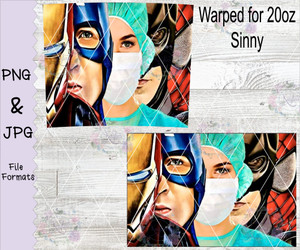 Superheroes With Nurse Face Digital Download Superheroes With Nurse Face Digital Download