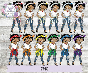 Tan Betty Boop Rainbow Polka Dots and Solid Bow and Jacket Digital Download Tan Betty Boop Rainbow Polka Dots and Solid Bow and Jacket Digital Download