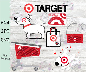 Target Shopping Logos Digital Download
