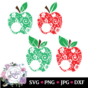 Teacher Monogram Apples Digital Download Teacher Monogram Apples Digital Download