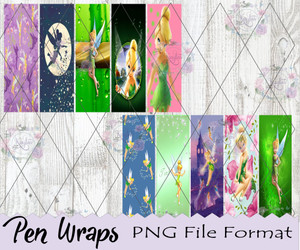 Tinkerbell Pen Wraps Digital Download Tinkerbell Pen Wraps Digital Download