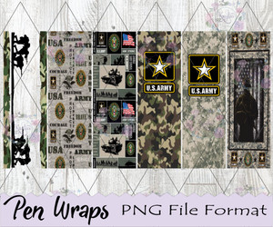 US Army Pen Wraps Digital Download US Army Pen Wraps Digital Download