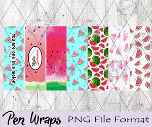 Watermelon Pen Wraps Digital Download Watermelon Pen Wraps Digital Download