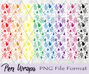 Heart Pot Leaf Pen Wraps Digital Download Heart Pot Leaf Pen Wraps Digital Download