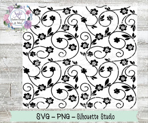 Flower Vines Tumbler Template Digital Download Flower Vines Tumbler Template Digital Download