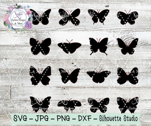 Butterflies Silhouette Digital Download Butterflies Silhouette Digital Download