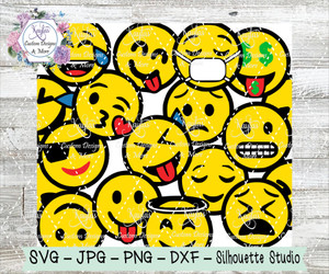 Emoji Faces Burst Tumbler Template Digital Download Emoji Faces Burst Tumbler Template Digital Download