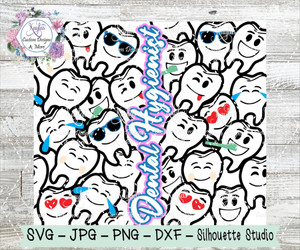 Dental Hygienist With Teeth Burst Tumbler Template Digital Download Dental Hygienist With Teeth Burst Tumbler Template Digital Download