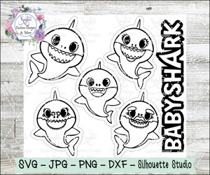 Baby Shark Burst Tumbler Template Digital Download
