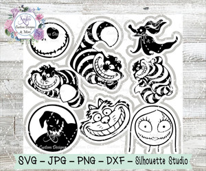 Cheshire Cat and Nightmare Before Christmas Burst Tumbler Template Digital Download Cheshire Cat and Nightmare Before Christmas Burst Tumbler Template Digital Download