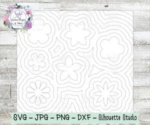 Multiple Flower Burst Tumbler Template Digital Download Multiple Flower Burst Tumbler Template Digital Download