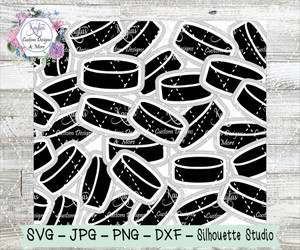 Hockey Pucks Burst Tumbler Template Digital Download