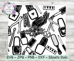 Nail Tech Burst Tumbler Template Digital Download Nail Tech Burst Tumbler Template Digital Download