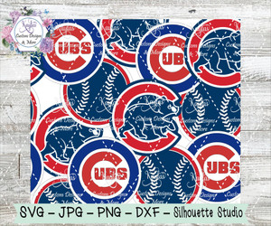 Download Blue Chicago Cubs Logo Wallpaper