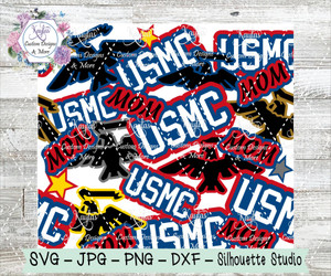 Marines Mom Burst Tumbler Template Digital Download Marines Mom Burst Tumbler Template Digital Download