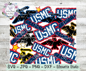 Marines Grandma Burst Tumbler Template Digital Download Marines Grandma Burst Tumbler Template Digital Download