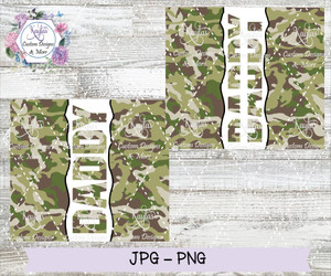 Daddy Camo Green Tumbler Wrap Digital Download Daddy Camo Green Tumbler Wrap Digital Download