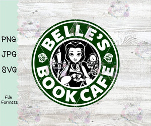 Belle's Book Decaf Coffee Digital Download