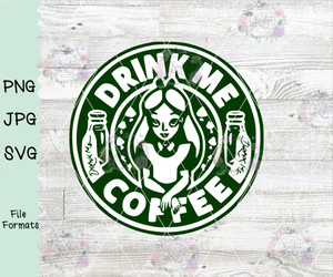 Alice Drink Me Coffee Digital Download Alice Drink Me Coffee Digital Download
