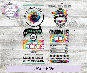Hot Mess Grandma Digital Download Hot Mess Grandma Digital Download