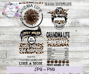 Hot Mess Grandma-Leopard Digital Download Hot Mess Grandma-Leopard Digital Download