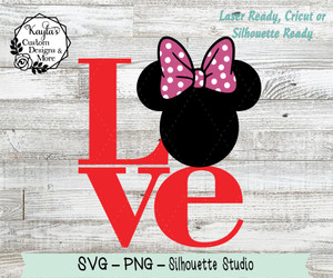 Minnie Love Valentines SVG Digital Download Minnie Love Valentines SVG Digital Download