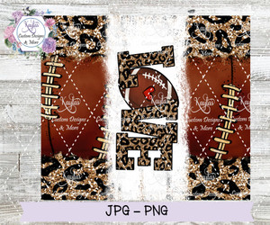 Love Football Glitter Tumbler Wrap Digital Download Love Football Glitter Tumbler Wrap Digital Download