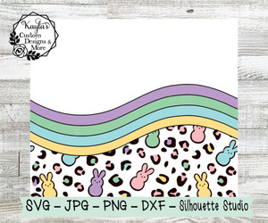 Wavy Bunny Leopard Split Tumbler Template Digital Download Wavy Bunny Leopard Split Tumbler Template Digital Download
