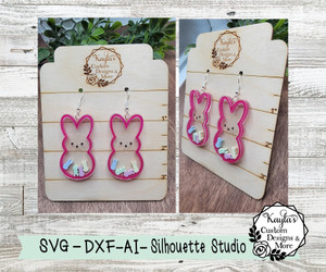 Peeps Shaker Earrings SVG Digital Download Peeps Shaker Earrings SVG Digital Download