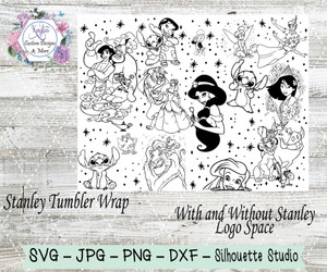 Stitch Mashup Disney Character SVG Tumbler Template Digital Download Stitch Mashup Disney Character SVG Tumbler Template Digital Download