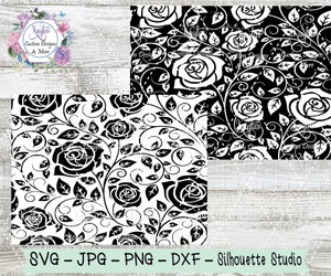 Rose Vines SVG Tumbler Template Digital Download Rose Vines SVG Tumbler Template Digital Download