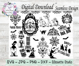 Haunted Mansion SVG Tumbler Template Digital Download