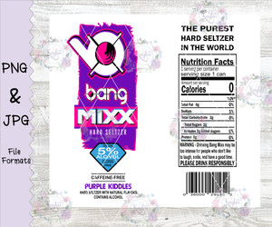 Bang Mixx Purple Kiddles Tumbler Wrap Digital Download