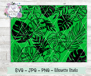 Monstera Plant SVG Tumbler Template Digital Download Monstera Plant SVG Tumbler Template Digital Download