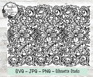 Tooled Leather SVG Tumbler Template Digital Download Tooled Leather SVG Tumbler Template Digital Download